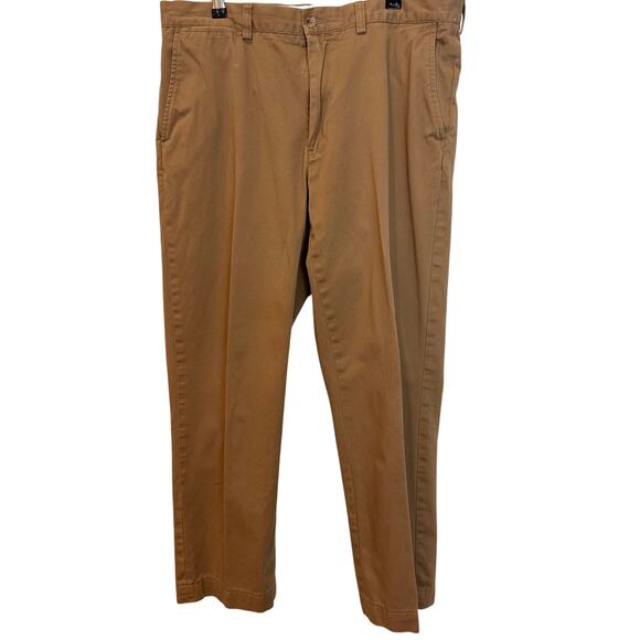 Polo Ralph Lauren Preston Pants Mens 34x30 Khaki Cotton Chino Straight Preppy - Picture 1 of 16